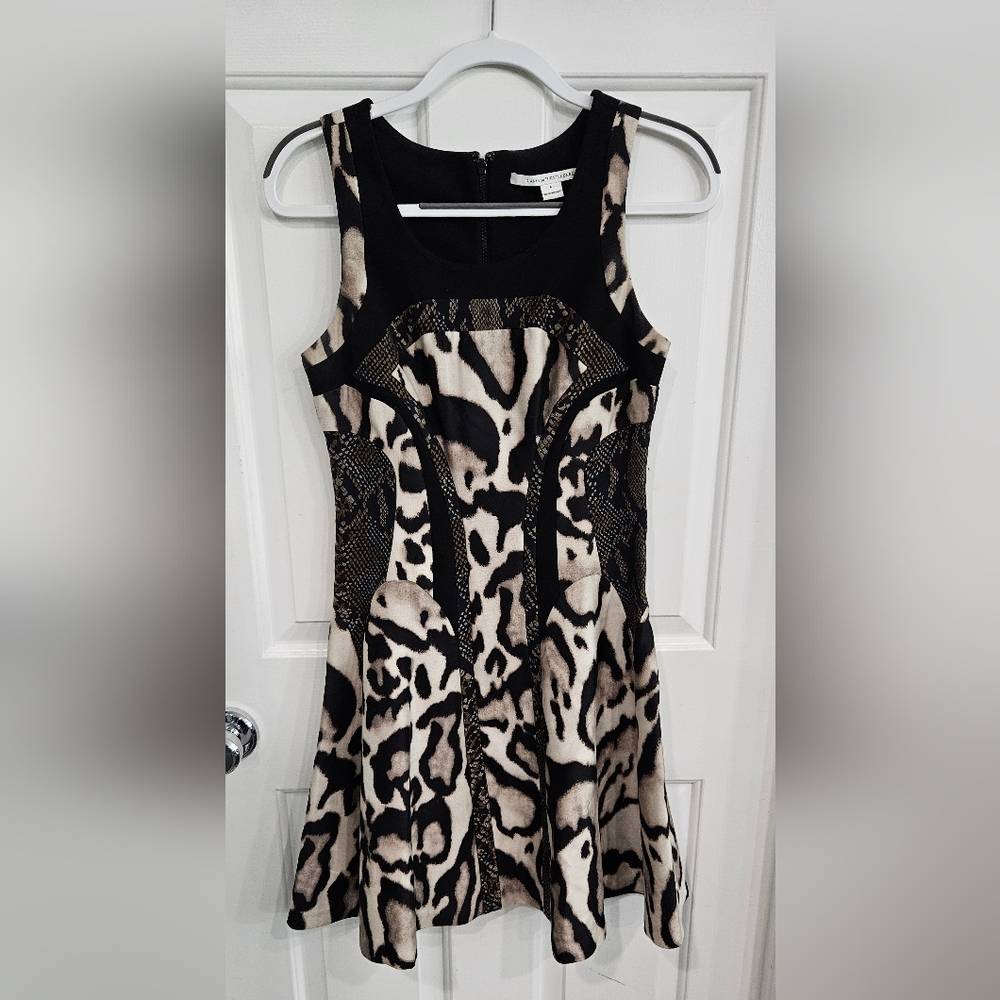 DVF leopard print dress size 4